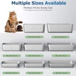 Bac à Litière pour Chat en Inox 40×30×10 cm : Avis Complet