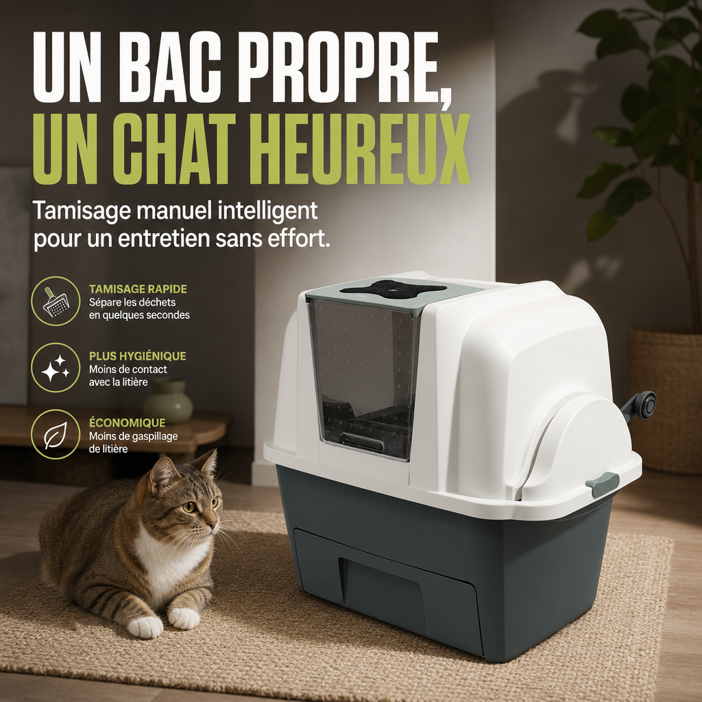 Catit Maison de Toilette SmartSift : Avis Complet sur ce Bac à Tamisage — infographie produit