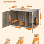 Feandrea Maison de Toilettes pour Chat : Avis Complet