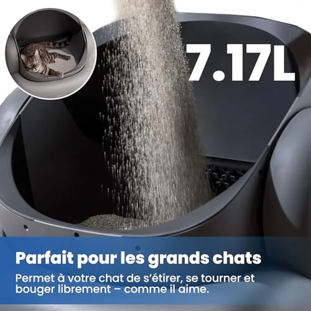 Neakasa M1 Lite : Avis Complet sur la Litière Auto-nettoyante à Couvercle Ouvert