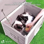 VOUNOT Maison de Chat en Bois avec Toit Bitumé : Avis Complet