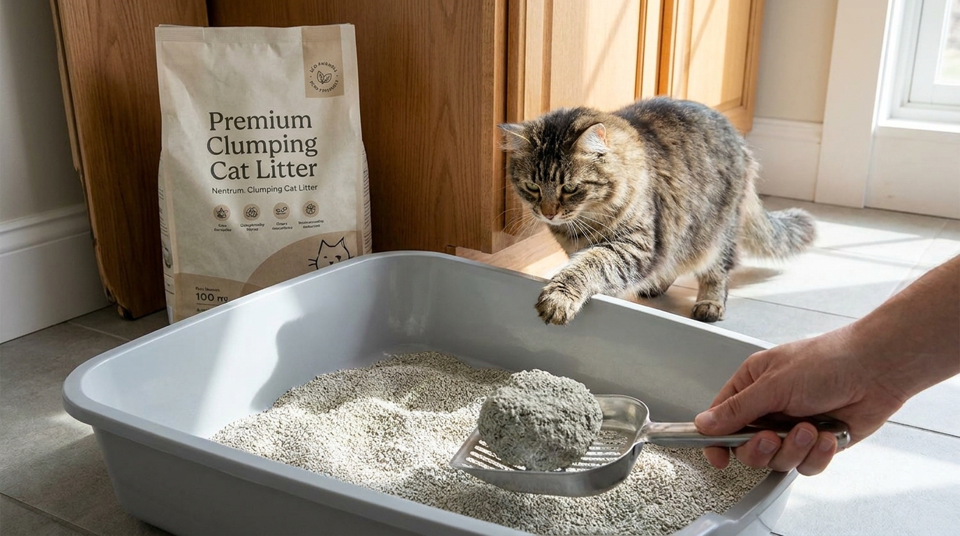 Litière agglomérante pour chat : comment ça marche et quelle choisir