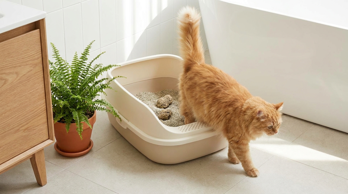 litière pour chat anti odeur - image de couverture