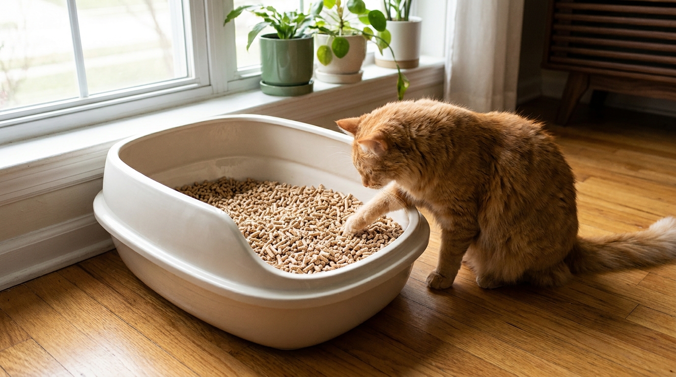 litière pour chat bois - image de couverture