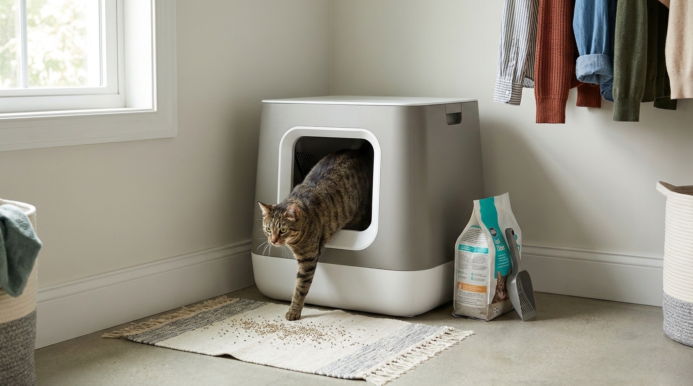 litière électrique pour chat en situation réelle