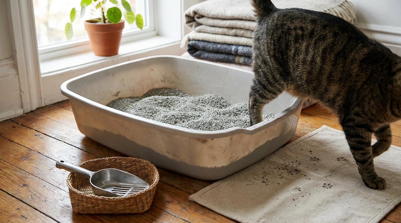 litière pour chat sans odeur en situation réelle