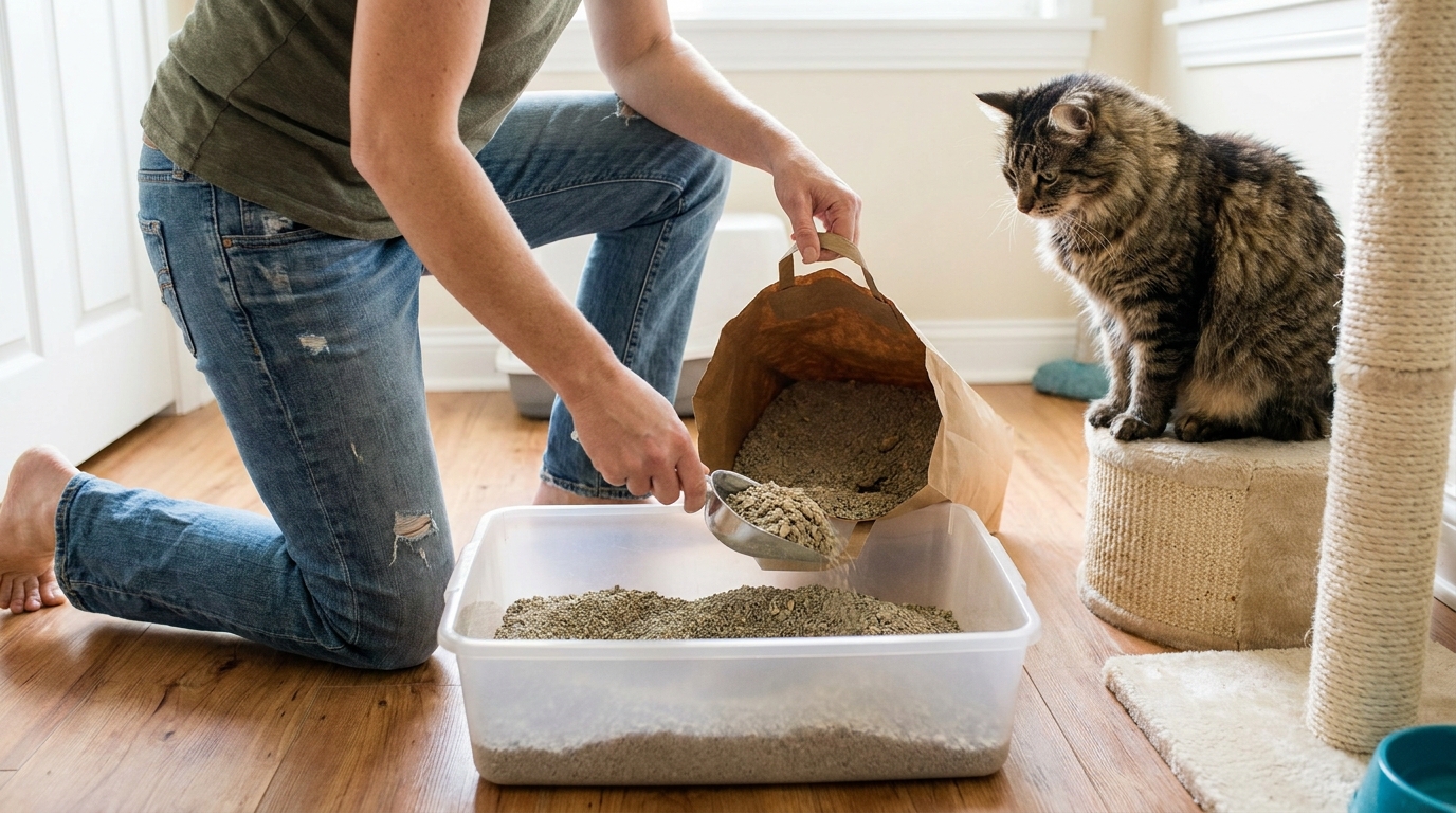 meilleure litière pour chat en situation réelle