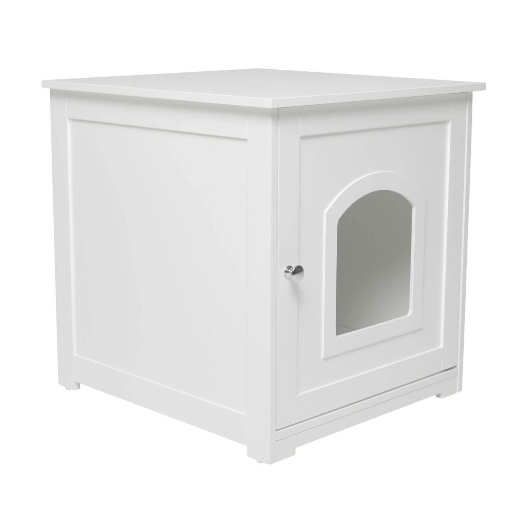 zoovilla Kitty Litter Loo : Avis Complet sur ce Meuble Litière Blanc